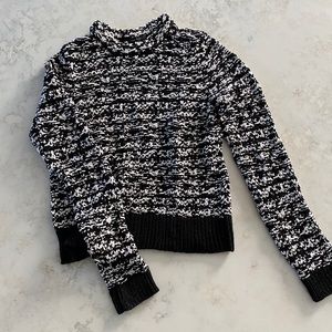 Rag & Bone black & white nubbly sweater